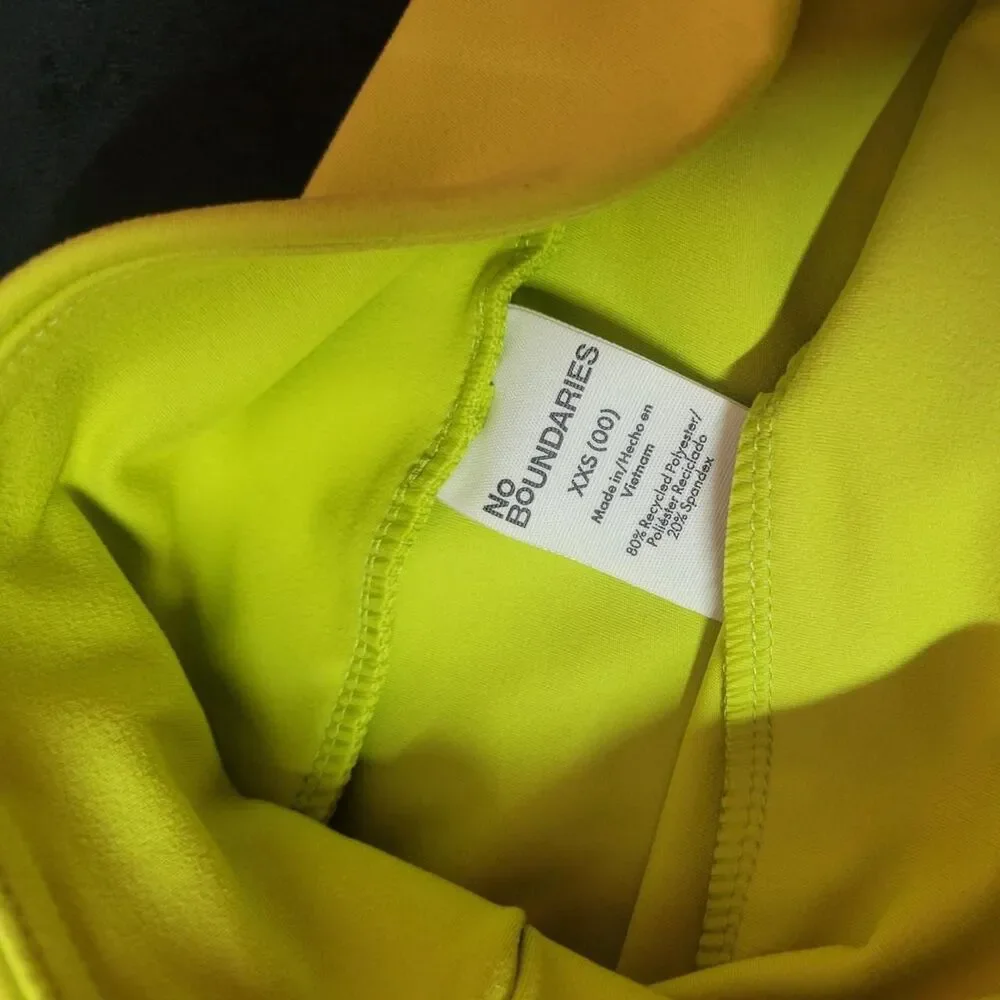 XXS-No-boundaries Women's Green and Yellow Shorts